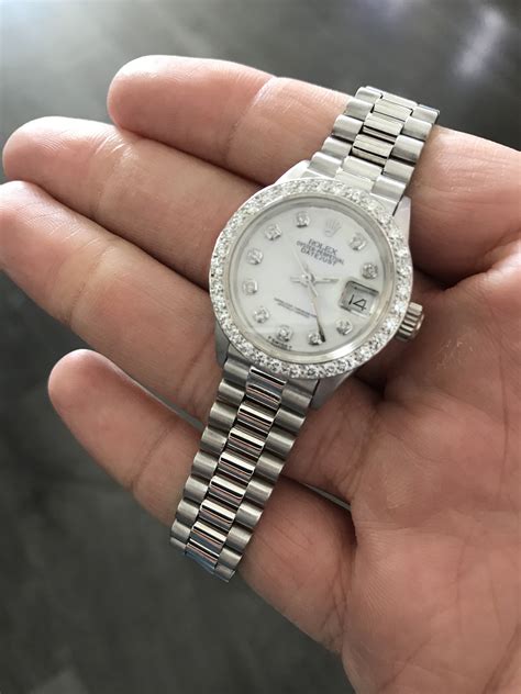 rolex president 40 white gold diamond face|rolex presidential white gold.